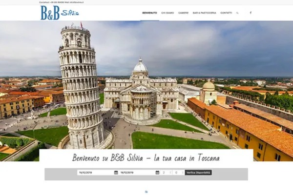 Home page del sito B&B Silvia