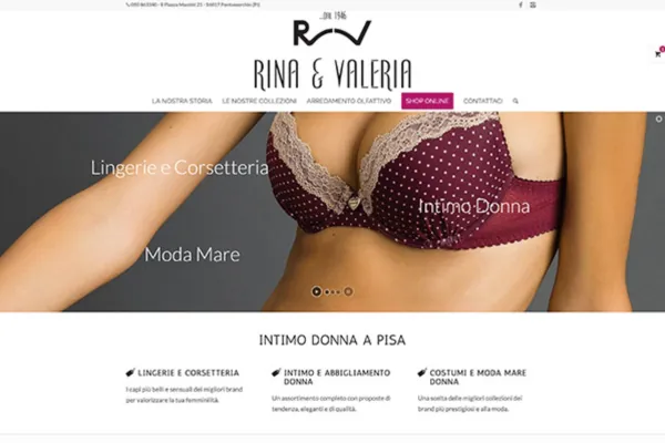 Home page del sito Rina & Valeria